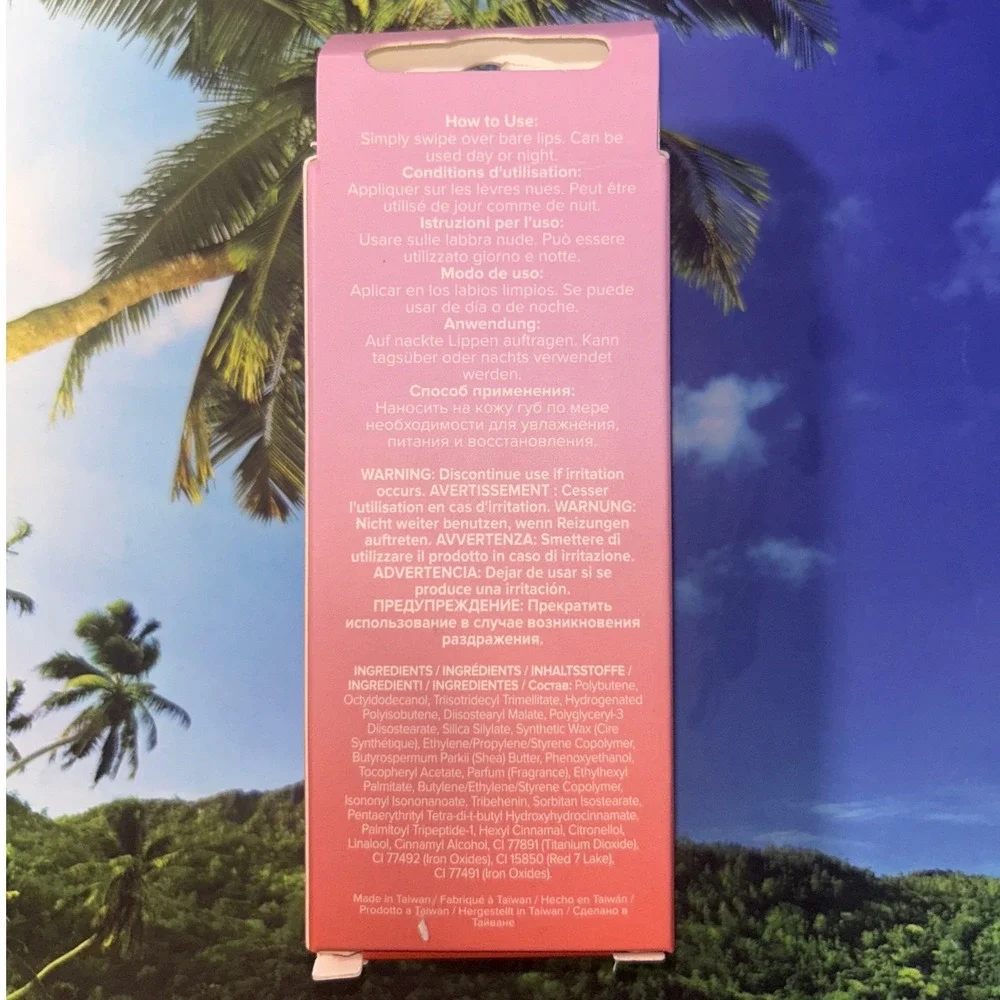 Lottie London Tinted Lip Peptide Nourishing Lip Treatment Cotton Candy New